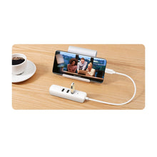 Заредете изображение във визуализатора на галерията – Ugreen HUB 4in1 USB Type C - 3x USB Type A 3.1 Gen 1 + RJ45 white (CM416 50620) - TopMag
