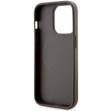 Заредете изображение във визуализатора на галерията – Guess GUHMP14XHGCFSEW iPhone 14 Pro Max 6.7" brown/brown hard case GCube Stripes MagSafe
