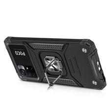 Заредете изображение във визуализатора на галерията – Wozinsky Ring Armor Tough Hybrid Case Cover + Magnetic Mount Mi Poco M4 Pro 5G / Redmi Note 11 5G (China) / Redmi Note 11T 5G / Redmi Note 11S 5G black - TopMag
