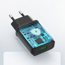 Заредете изображение във визуализатора на галерията – Ugreen USB-A QC3.0 18W charger black (CD122)
