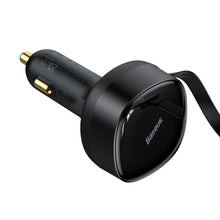 Заредете изображение във визуализатора на галерията – Baseus Enjoyment Retractable 2-in-1 Car Charger C+L 30W Black - TopMag
