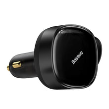 Заредете изображение във визуализатора на галерията – Baseus Enjoyment Retractable 2-in-1 Car Charger C+L 30W Black - TopMag
