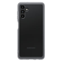 Заредете изображение във визуализатора на галерията – Samsung Soft Clear Cover durable case with a gel frame and a reinforced back Samsung Galaxy A13 5G black (EF-QA136TBEGWW) - TopMag
