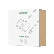 Заредете изображение във визуализатора на галерията – Ugreen multifunctional USB HUB - 4 x USB 3.0 0,25m black (CR113)

