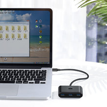 Заредете изображение във визуализатора на галерията – Ugreen multifunctional USB HUB - 4 x USB 3.0 0,25m black (CR113)
