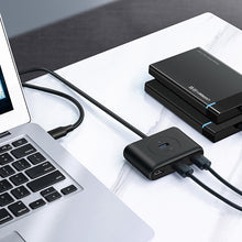 Заредете изображение във визуализатора на галерията – Ugreen multifunctional USB HUB - 4 x USB 3.0 0,25m black (CR113)
