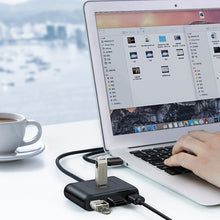 Заредете изображение във визуализатора на галерията – Ugreen multifunctional USB HUB - 4 x USB 3.0 0,25m black (CR113)
