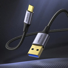 Заредете изображение във визуализатора на галерията – Ugreen cable USB 3.0 - USB Type C 3A 1m cable (US187) - TopMag
