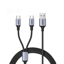 Заредете изображение във визуализатора на галерията – Ugreen splitter cable USB - USB Type C / USB Type C 1m black (US196 40351) - TopMag

