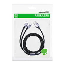 Заредете изображение във визуализатора на галерията – Ugreen splitter cable USB - USB Type C / USB Type C 1m black (US196 40351) - TopMag
