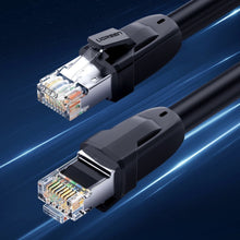 Заредете изображение във визуализатора на галерията – Ugreen Cable Internet Cable Network Ethernet Patchcord RJ45 Cat 8 T568B 1.5m Black (70328 NW121) - TopMag
