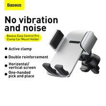 Заредете изображение във визуализатора на галерията – Baseus car holder air vent easy control pro clamp silver suyk010112 - TopMag
