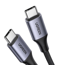 Заредете изображение във визуализатора на галерията – Ugreen cable USB Type C cable - USB Type C Power Delivery 240W 5A 2m gray (90440 US535) - TopMag
