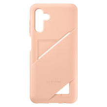 Заредете изображение във визуализатора на галерията – Samsung Card Slot Cover case for Samsung Galaxy A13 5G silicone cover card wallet peach (EF-OA136TPEGWW) - TopMag

