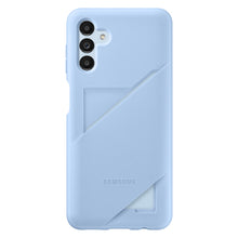 Заредете изображение във визуализатора на галерията – Samsung Card Slot Cover Case for Samsung Galaxy A13 5G Silicone Card Wallet Case Blue (EF-OA136TLEGWW) - TopMag
