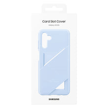 Заредете изображение във визуализатора на галерията – Samsung Card Slot Cover Case for Samsung Galaxy A13 5G Silicone Card Wallet Case Blue (EF-OA136TLEGWW) - TopMag
