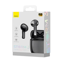 Заредете изображение във визуализатора на галерията – Baseus Storm 3 wireless bluetooth 5.2 TWS earphones with ANC black (NGTW140101) - TopMag

