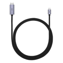 Заредете изображение във визуализатора на галерията – Baseus High Definition Series adapter cable USB Type C - HDMI 2.0 4K 60Hz 1m black (WKGQ010001) - TopMag
