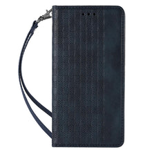 Заредете изображение във визуализатора на галерията – Magnet Strap Case Case For Samsung Galaxy A23 5G Flip Wallet Mini Lanyard Stand Blue
