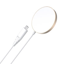 Заредете изображение във визуализатора на галерията – Choetech magnetic wireless charger 15W MagSafe for iPhone 12/13/14 gold (T518-F-GO)
