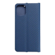 Заредете изображение във визуализатора на галерията – Forcell Luna carbon калъф тип книга - iphone 14 pro ( 6.1 ) син - TopMag
