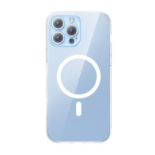 Заредете изображение във визуализатора на галерията – Baseus Crystal Magnetic Case for iPhone 14 Pro thin MagSafe cover + transparent glass
