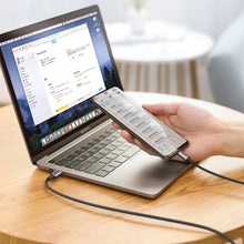 Заредете изображение във визуализатора на галерията – Ugreen cable USB Type C - USB Type C Power Delivery 100W Quick Charge FCP 5A 3m gray cable (90120 US316)
