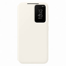 Заредете изображение във визуализатора на галерията – Samsung Smart View Wallet Case for Samsung Galaxy S23 Cover with Smart Flip Window Card Wallet Cream (EF-ZS911CUEGWW)
