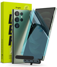 Заредете изображение във визуализатора на галерията – Ringke Dual Easy Wing protective film for Samsung Galaxy S23 Ultra (2 pieces) + mounting kit

