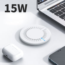 Заредете изображение във визуализатора на галерията – Wireless Induction Charger QI Universal Fast Charge - FC07 10W White (min.2A)
