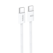 Заредете изображение във визуализатора на галерията – Foneng Cable X110 - Type C to Type C - PD 60W 3A 1,2 metres white
