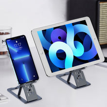 Заредете изображение във визуализатора на галерията – Choetech folding stand for smartphone/tablet gray (H064)
