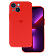 Заредете изображение във визуализатора на галерията – Vennus Silicone Heart Case for Iphone 14 Plus design 1 red

