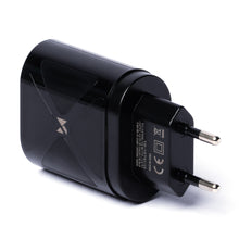 Заредете изображение във визуализатора на галерията – Wozinsky small 65W GaN charger with USB ports, USB supports fast charging black (WWCGM1)
