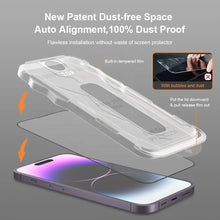 Заредете изображение във визуализатора на галерията – Tempered Glass Full Glue Easy-Stick Box for IPHONE X/XS BLACK
