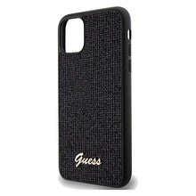 Заредете изображение във визуализатора на галерията – Original Case GUESS Disco Metal Script hardcase GUHCN61PMSDGSK for Iphone 11/ Xr black
