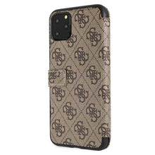 Заредете изображение във визуализатора на галерията – Guess GUFLBKSN654GB iPhone 11 Pro Max brown/brązowy book 4G
