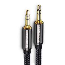 Заредете изображение във визуализатора на галерията – Wozinsky universal mini jack cable 2x AUX cable 3 m black
