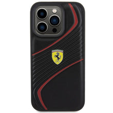 Заредете изображение във визуализатора на галерията – Original FERRARI hardcase Twist Metal Logo FEHCP15LPTWK do Iphone 15 Pro Black
