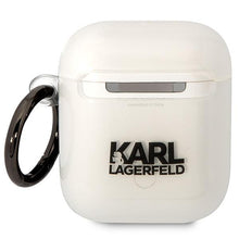 Заредете изображение във визуализатора на галерията – Karl Lagerfeld KLA2HNCHTCT Airpods 1/2 cover transparent Ikonik Choupette

