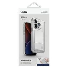 Заредете изображение във визуализатора на галерията – Uniq Air Fender ID iPhone 15 Pro 6.1" case nude transparent Cardslot
