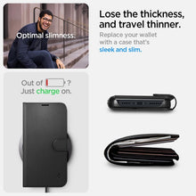 Заредете изображение във визуализатора на галерията – SPIGEN Wallet S book for IPHONE 14 black
