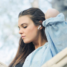 Заредете изображение във визуализатора на галерията – Hoco wireless headset stereo tws ew26 true metall white - TopMag
