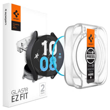 Заредете изображение във визуализатора на галерията – TEMPERED GLASS Spigen GLAS.TR "EZ-FIT" 2-PACK GALAXY Watch 6 (40 MM) CLEAR
