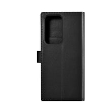 Заредете изображение във визуализатора на галерията – iCarer Wallet Case for Samsung Galaxy S23 Ultra leather case wallet black
