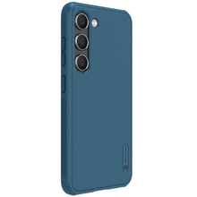 Заредете изображение във визуализатора на галерията – Nillkin Super Frosted Shield Pro case for Samsung Galaxy S23 armored cover + phone stand blue
