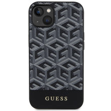 Заредете изображение във визуализатора на галерията – Original Case GUESS hardcase GCube Stripes MagSafe GUHMP14MHGCFSEK for Iphone 14 Plus black
