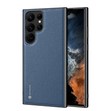Заредете изображение във визуализатора на галерията – Dux Ducis Fino case Samsung Galaxy S23 Ultra cover with silicone frame blue
