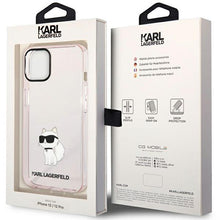 Заредете изображение във визуализатора на галерията – Karl Lagerfeld KLHCP12MHNCHTCP iPhone 12 /12 Pro 6.1" pink/pink hardcase Ikonik Choupette
