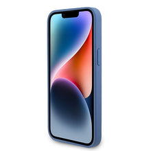 Заредете изображение във визуализатора на галерията – Original Case GUESS hardcase Leather 4G Triangle Strass GUHCP15XP4TDPB for Iphone 15 Pro Max Blue
